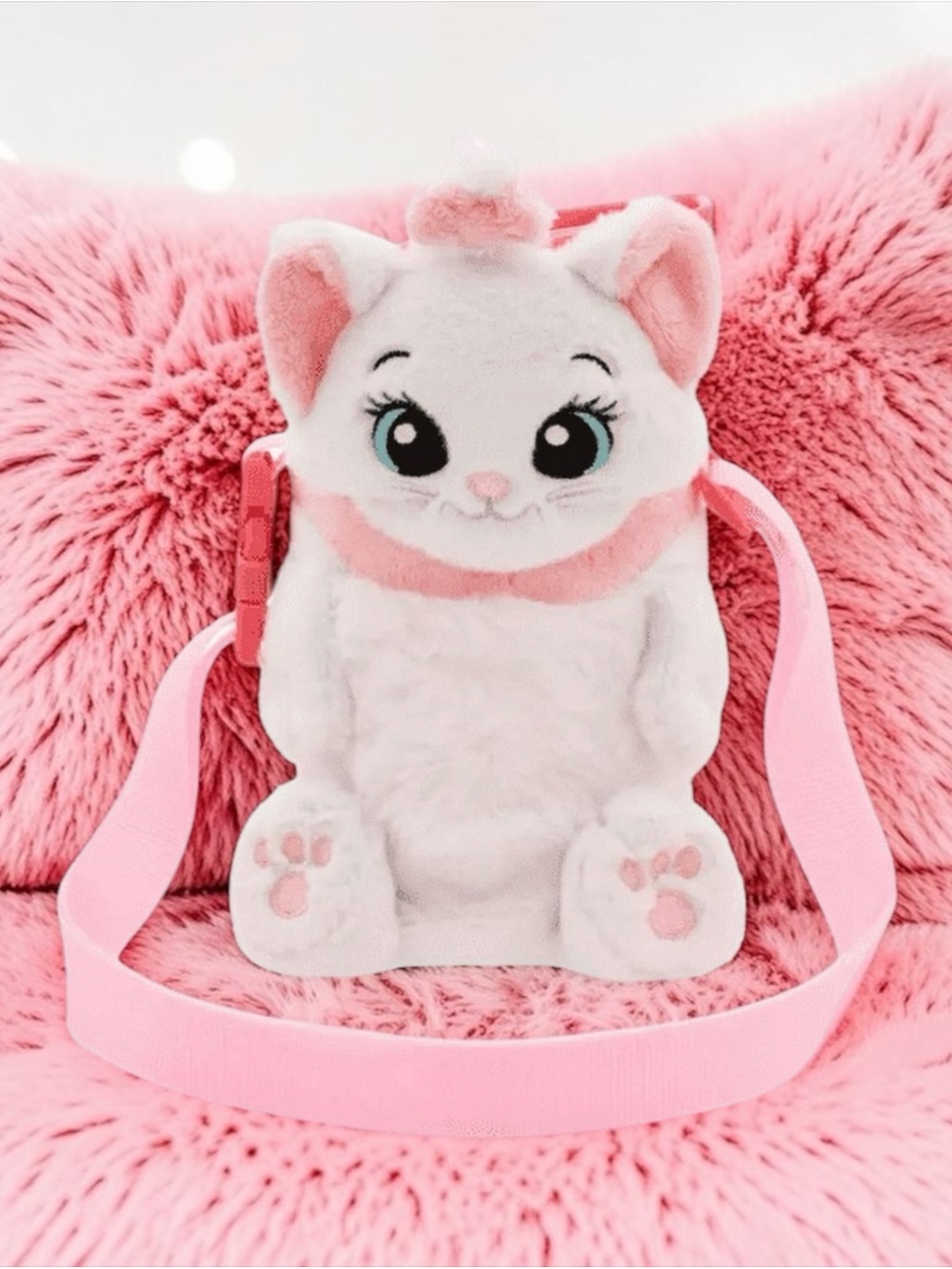 Disney Parks Marie The Aristocats Water Bottle Plush Carrier